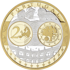 Portugal, Médaille, Euro, Europa, Politics, FDC, Argent