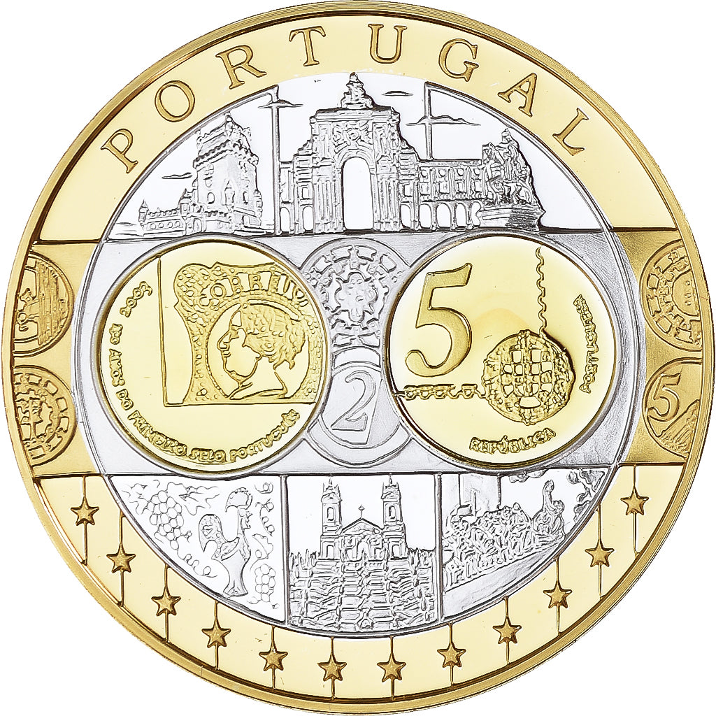 Portugal, Médaille, Euro, Europa, Politics, FDC, Argent