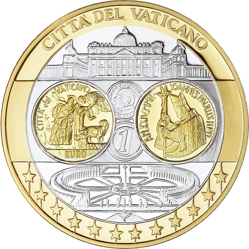 Vaticano, medalha, L'Europe, Vatican, Politics, MS(65-70), Prata