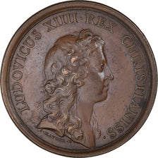 França, medalha, Louis XIV, Prise de Landrecies, Condé et Saint-Ghislain