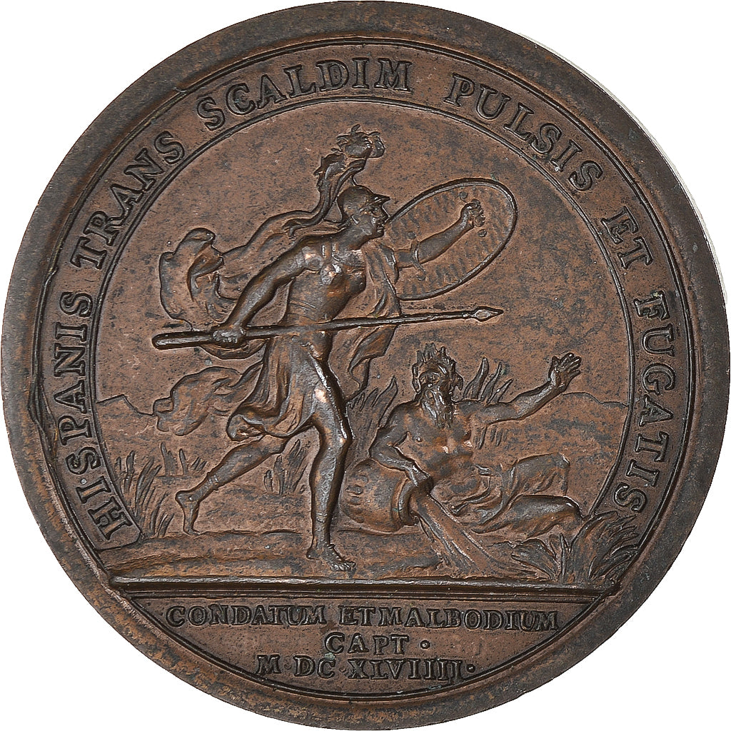 França, medalha, Louis XIV, Prise de Condé et de Maubeuge, História, 1976