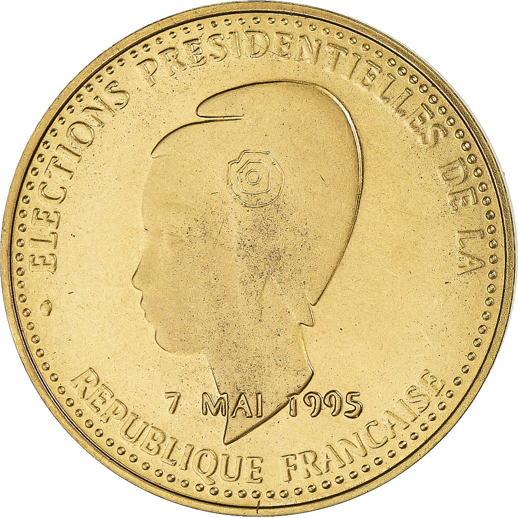 Francia, medalla, Jacques Chirac, Elections Présidentielles, Politics, 1995