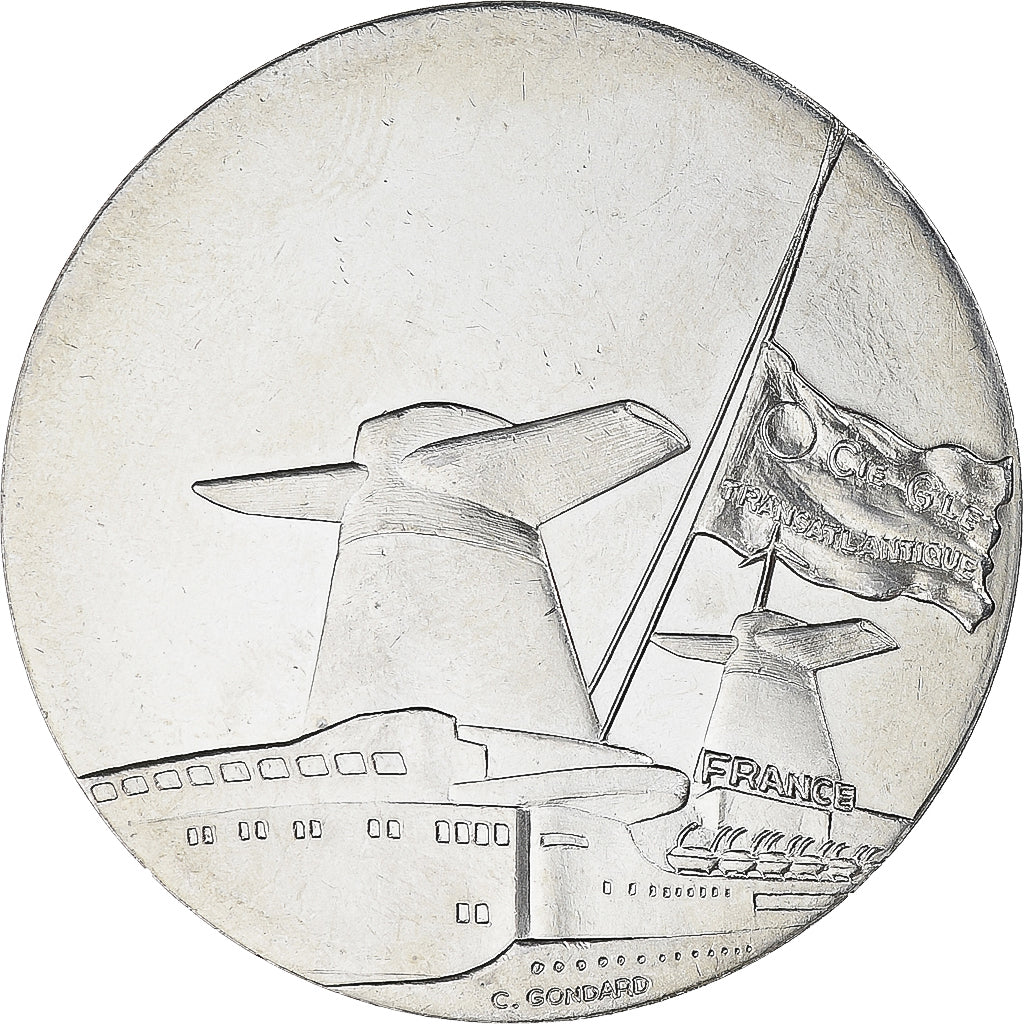 Francia, medaglia, Compagnie Générale Transatlantique, France, Shipping, C.