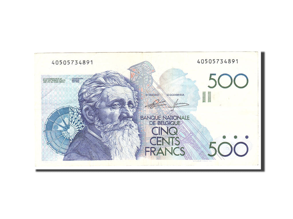 Belgium, 500 Francs, 1980, KM:141a, Undated, VF(30-35)