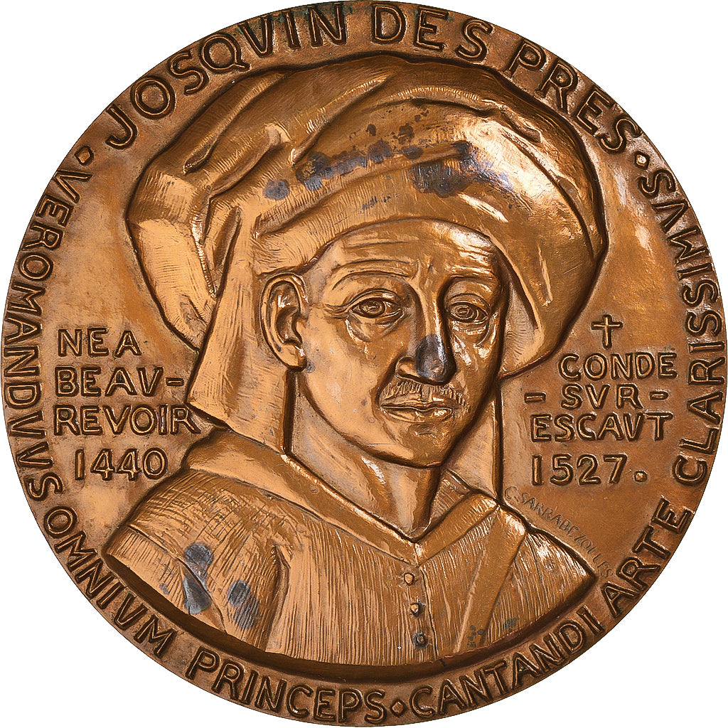 France, Medal, Josquin des Prés, Condé-sur-Escaut, Arts & Culture