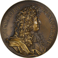 France, Medal, Louis XIV et les Forts, History, Cheron, Restrike, MS(63), Bronze