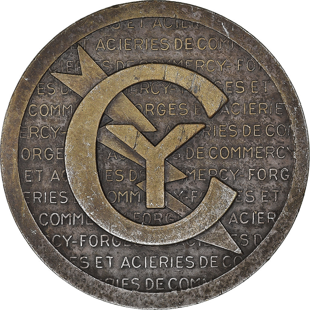 Francia, medaglia, Trefileries et Ateliers de Commercy, Centenaire, Business &