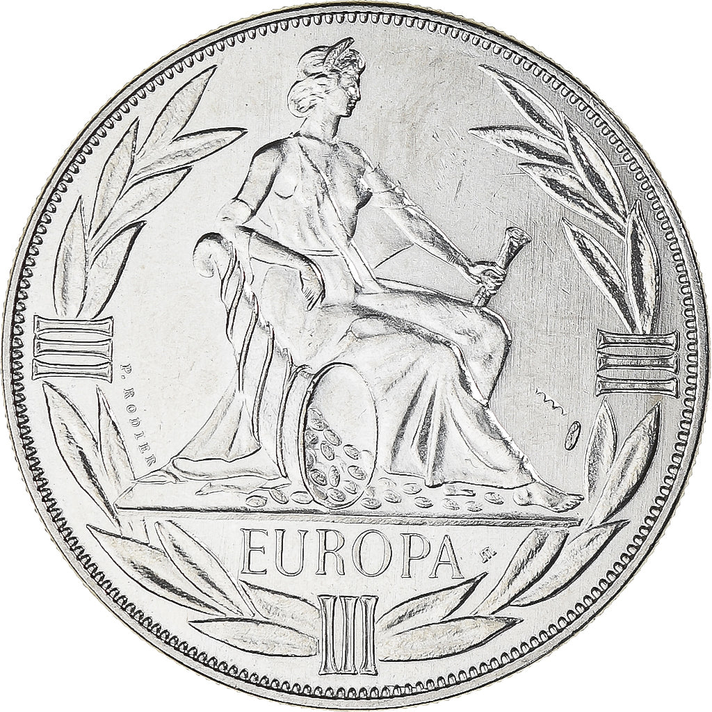 France, Medal, Ecu Europa, Europe Assise, Politics, 1981, Rodier, MS(63)