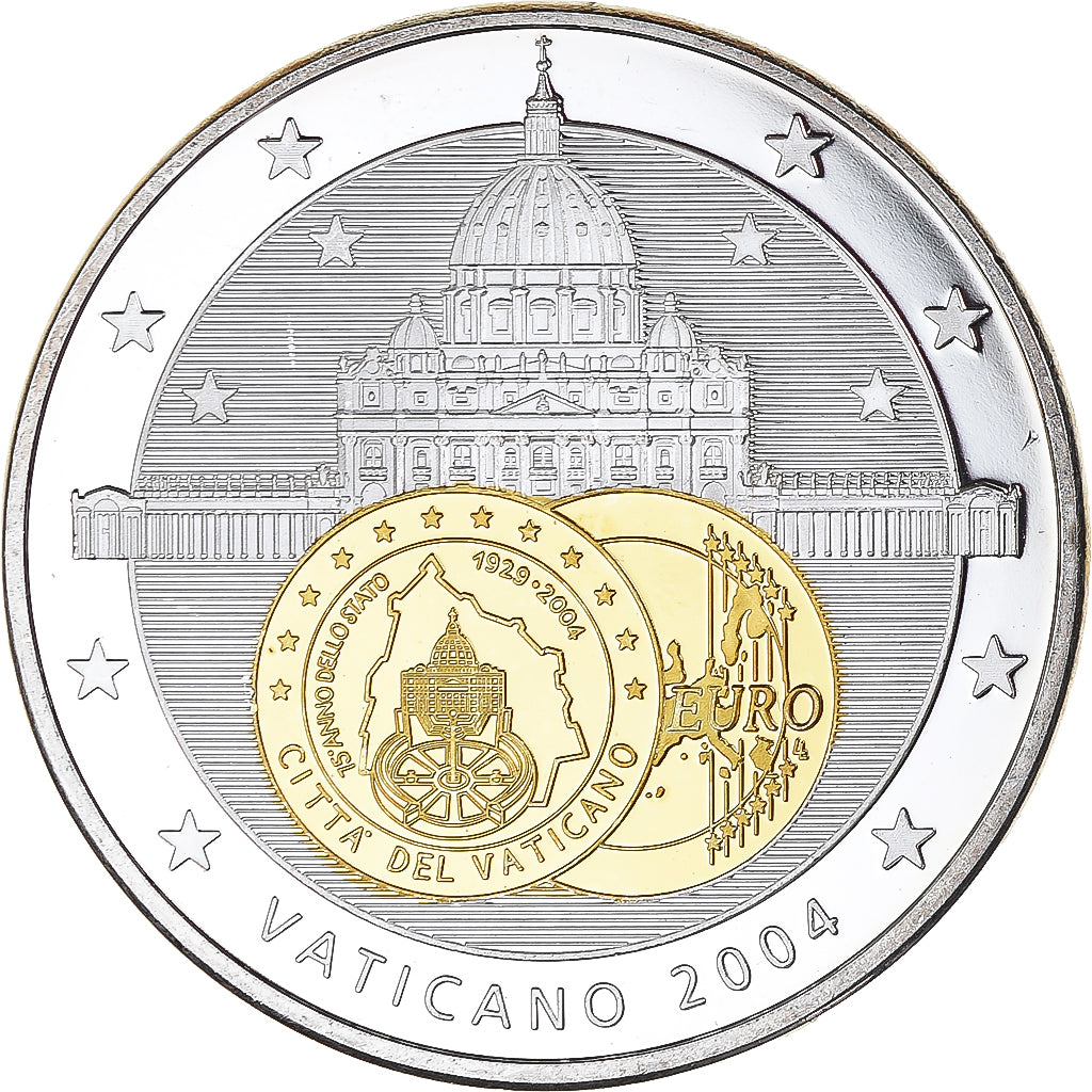Vatikan, Medaille, L'Europe, Vatican, Politics, 2004, UNZ+, Copper Plated Silver