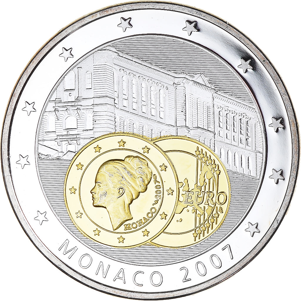 France, Medal, Europe, Monaco, Politics, 2007, MS(64), Copper Plated Silver