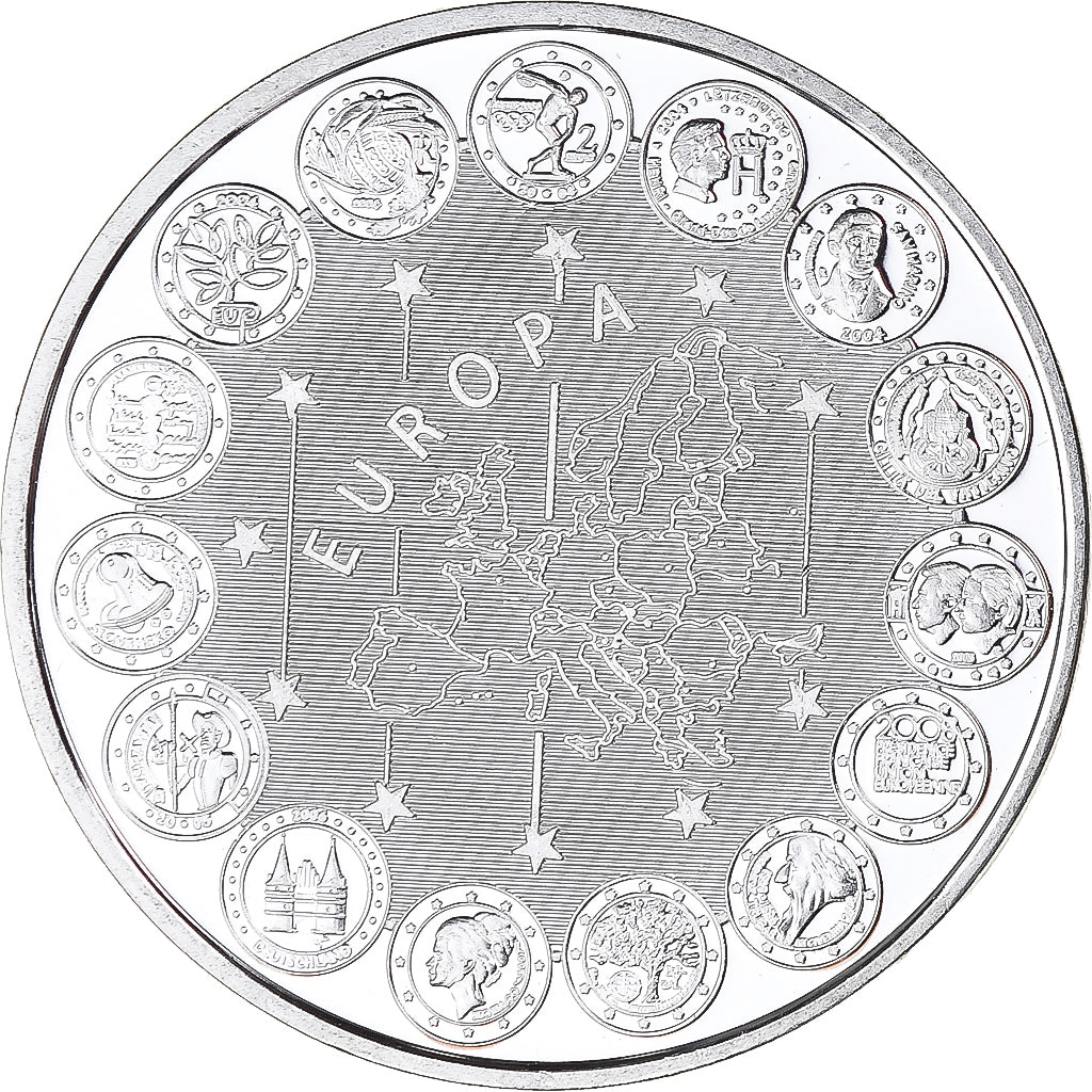 France, Medal, Europe, Monaco, Politics, 2007, MS(64), Copper Plated Silver