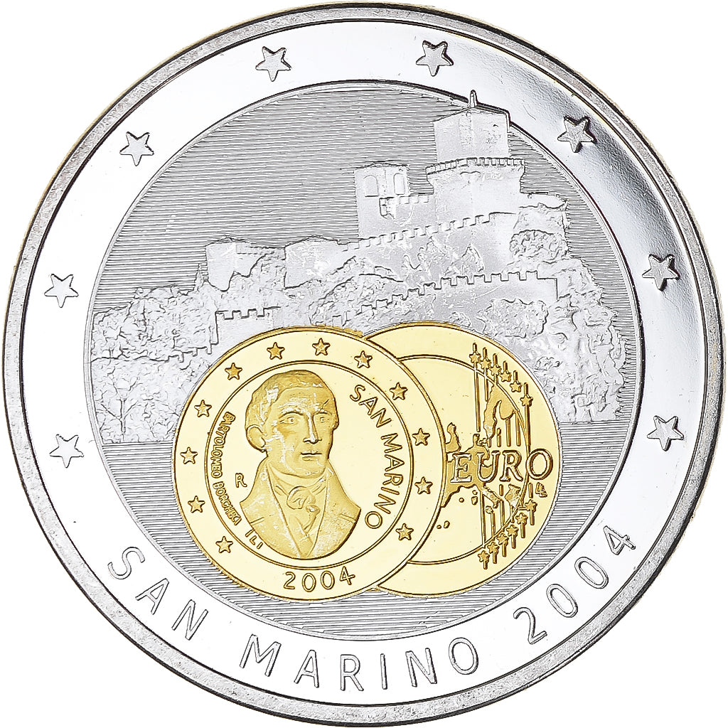 Saint Marin , Médaille, Europa, Politics, 2004, SPL+, Cuivre plaqué Argent