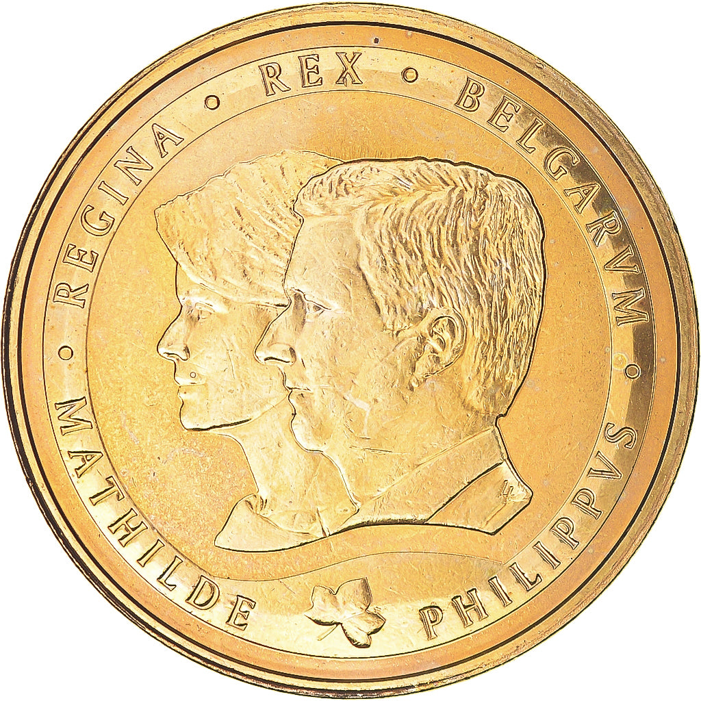 Belgique, Médaille, Mathilde et Philippe, Politics, 2014, SPL, Cupro-nickel