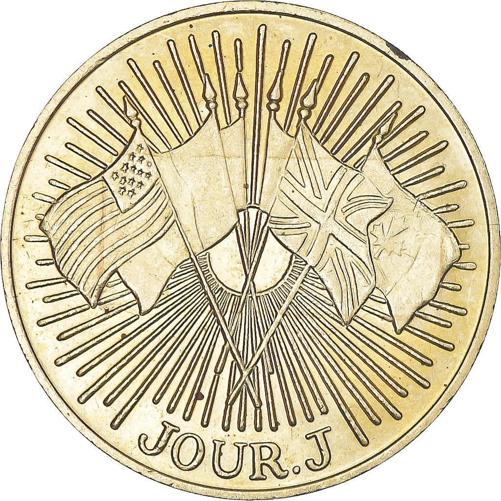 France, Token, 50ème Anniversaire du Débarquement, Jour J, WAR, 1994
