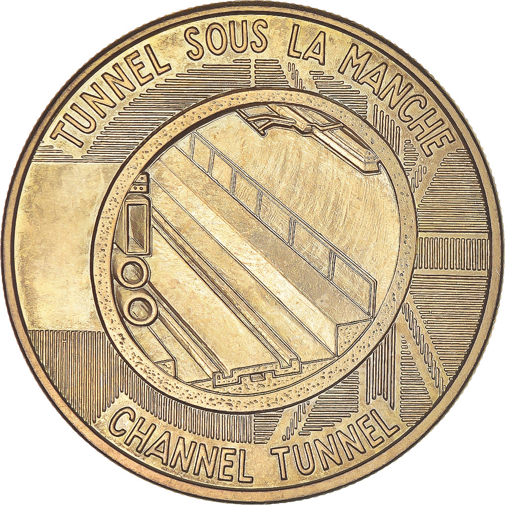 Francia, medaglia, Tunnel sous la Manche - First Junction, 1990, SPL-, Bronzo