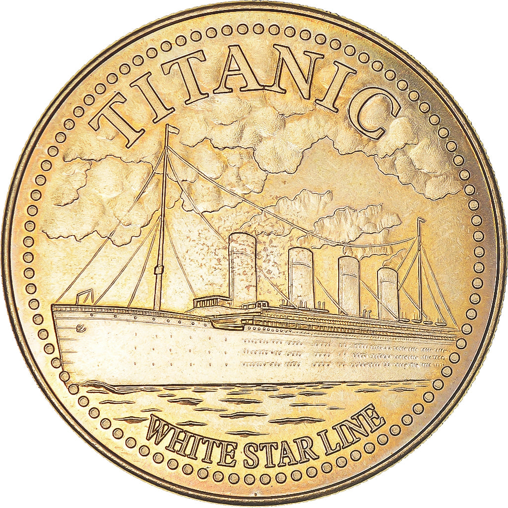 França, medalha, Les Paquebots de Légende, Le Titanic, Navegação, MS(63)