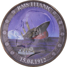 Regno Unito, ficha, One penny, 1912, RMS Titanic, BB, Bronzo