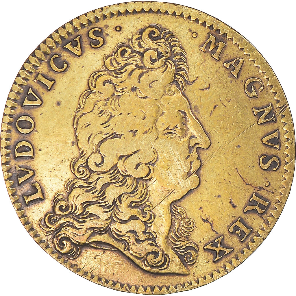 Francia, ficha, Louis XIV, Prise de Condé, History, MB+, Ottone, Feuardent:7385