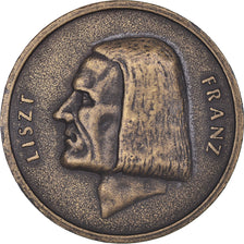 France, Medal, Musique, Franz Liszt, AU(50-53), Bronze