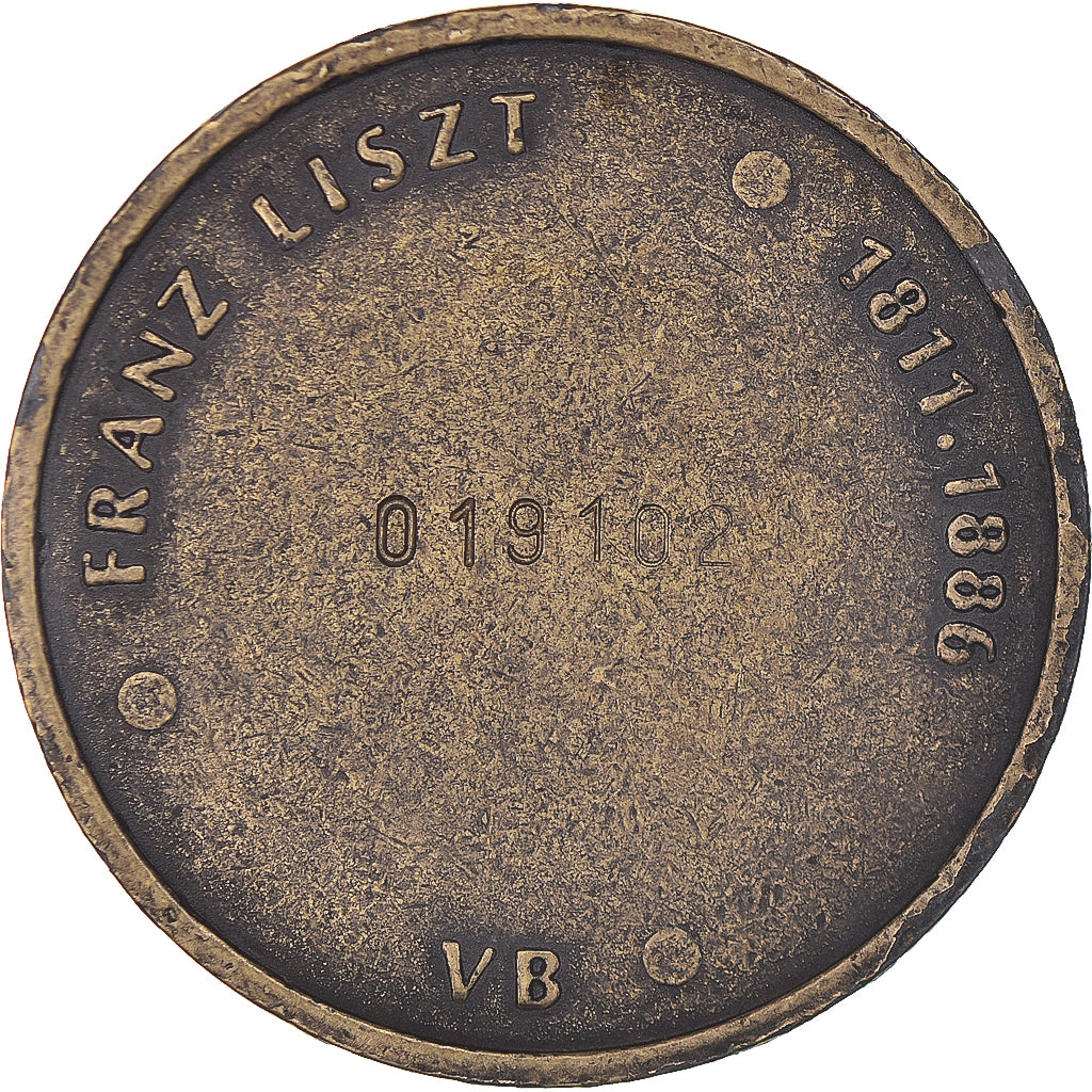 France, Medal, Musique, Franz Liszt, AU(50-53), Bronze