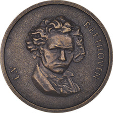 Frankrijk, Medaille, Musique, Ludwig Von Beethoven, ZF+, Bronzen