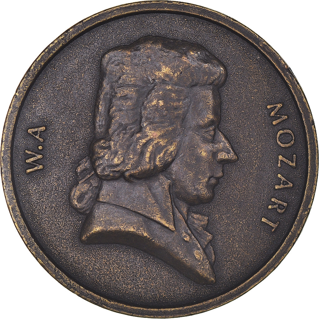 Frankreich, Medaille, Wolfgang Amadeus Mozart, Musique, SS+, Bronze