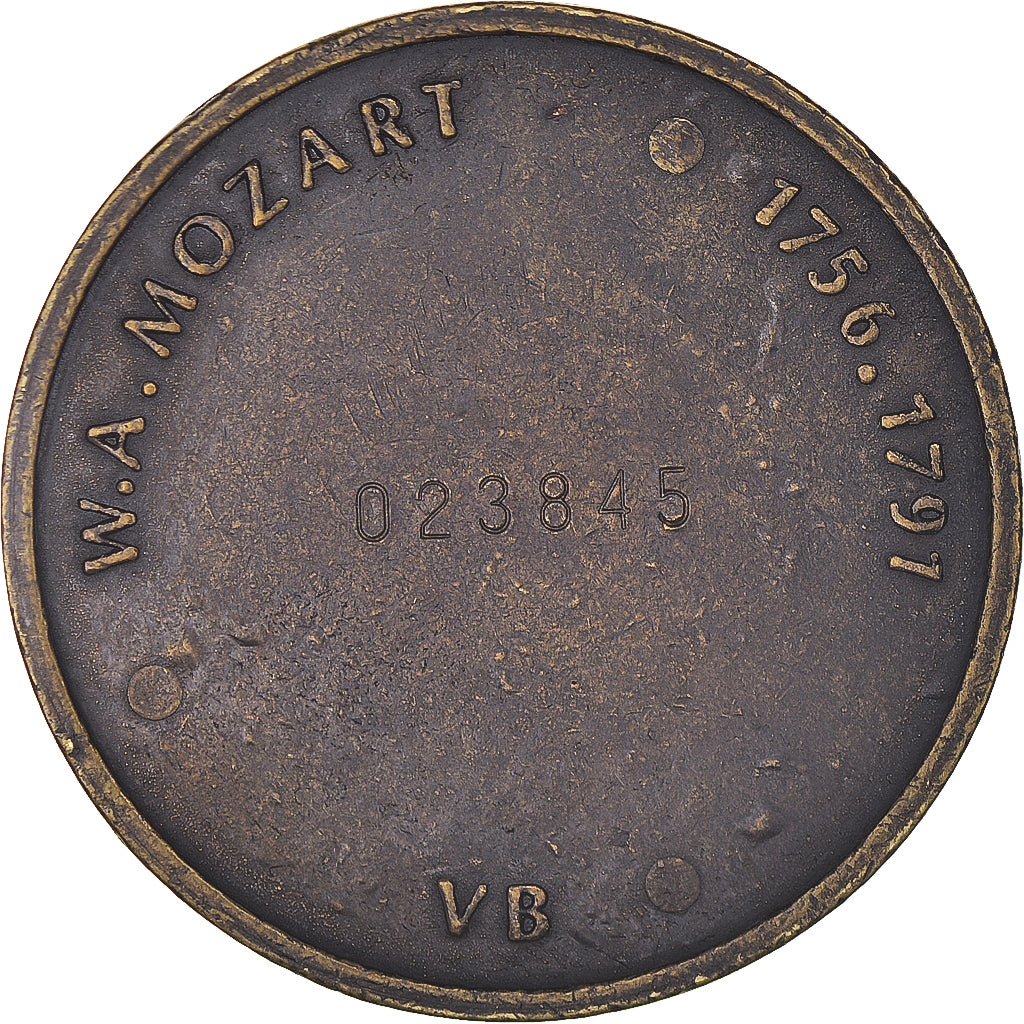 Frankreich, Medaille, Wolfgang Amadeus Mozart, Musique, SS+, Bronze