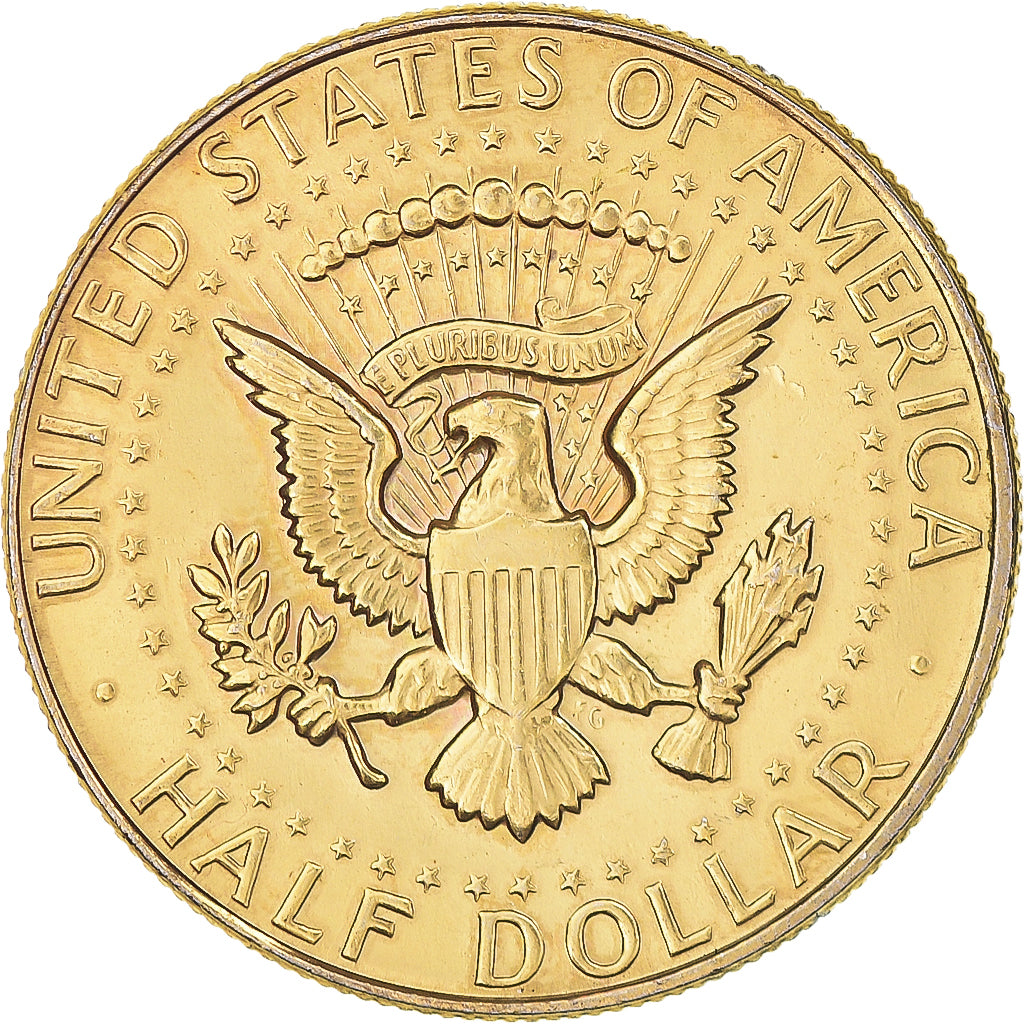 Monnaie, États-Unis, Kennedy, Half Dollar, 1968, Denver, TTB+, Vermeil, KM:202a
