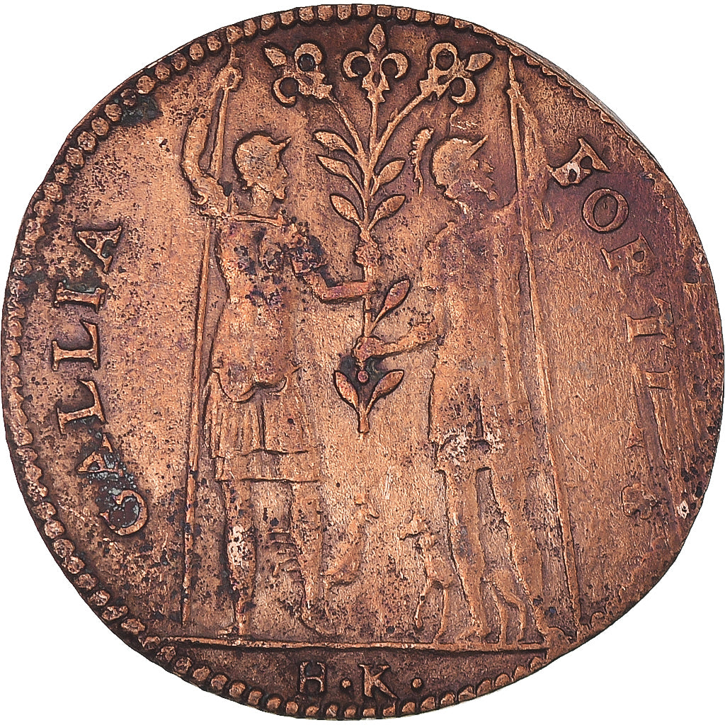 France, Token, Henri III, History, VF(20-25), Copper, Feuardent:11811