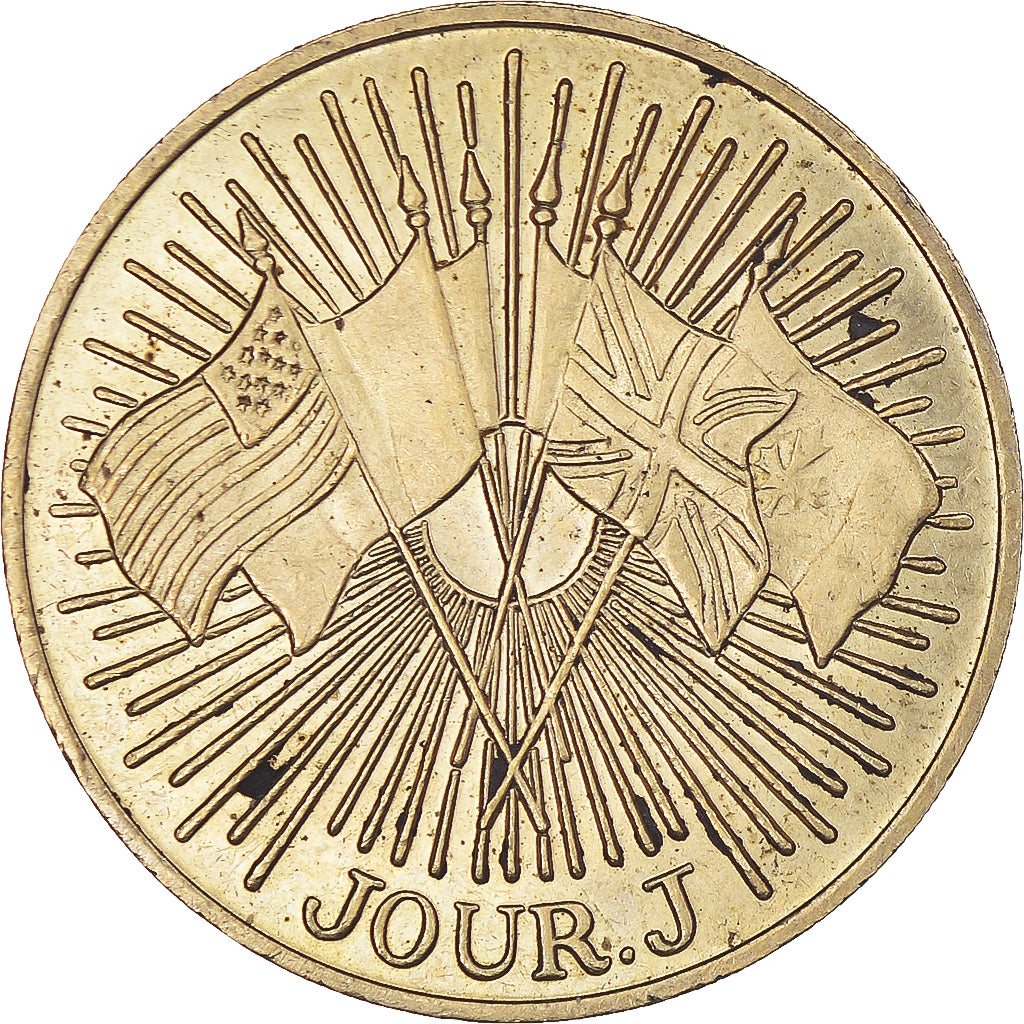 France, Token, 50ème Anniversaire du Débarquement, Jour J, WAR, 1994