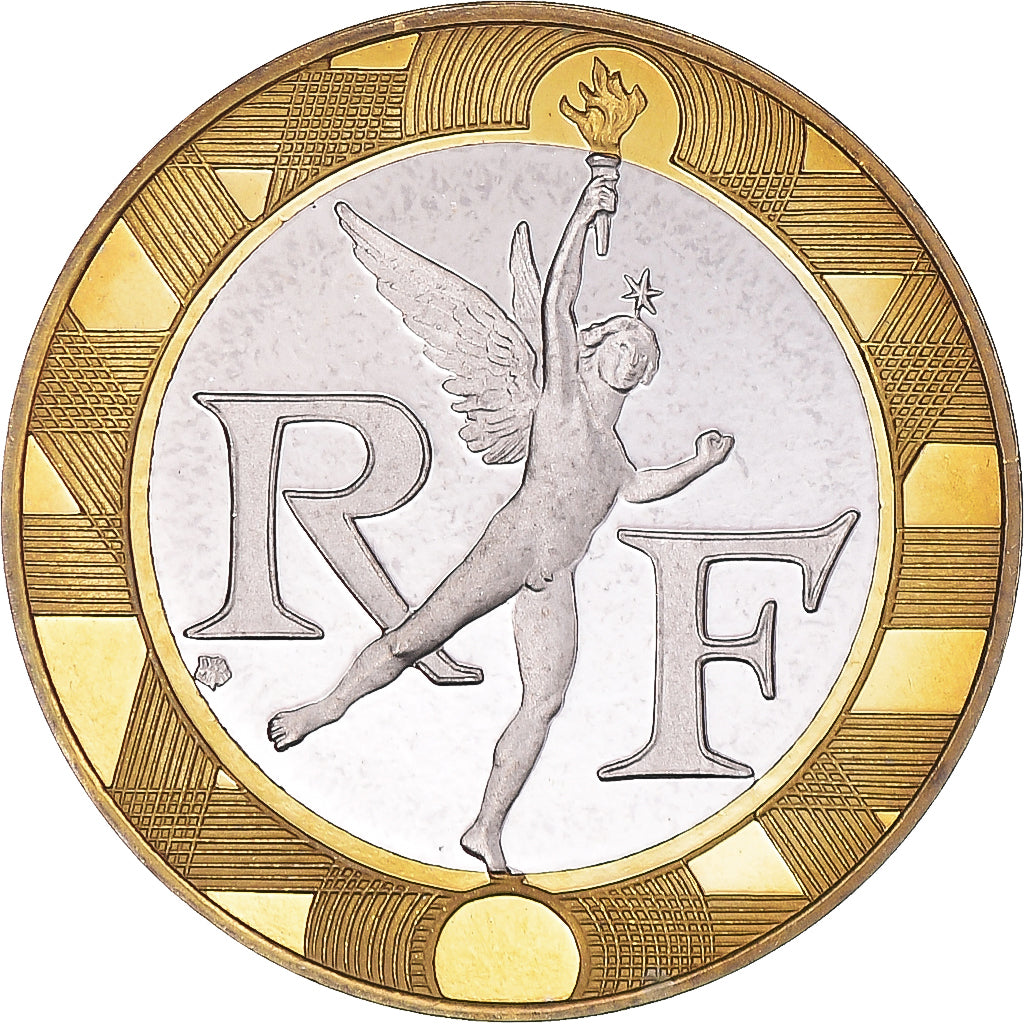 Münze, Frankreich, Génie, 10 Francs, 1997, Paris, BE, STGL, Aluminum-Bronze
