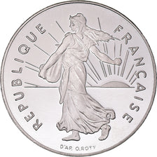 Moeda, França, Semeuse, Franc, 1997, Paris, Proof / BE, MS(65-70), Níquel