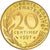 Moeda, França, Marianne, 20 Centimes, 1997, Paris, Proof, MS(65-70)