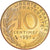 Munten, Frankrijk, Marianne, 10 Centimes, 1997, Paris, Proof, FDC