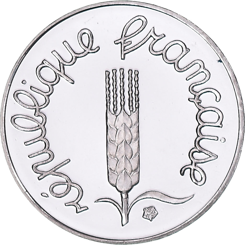 Moeda, França, Épi, Centime, 1997, Paris, Proof, MS(65-70), Aço Inoxidável