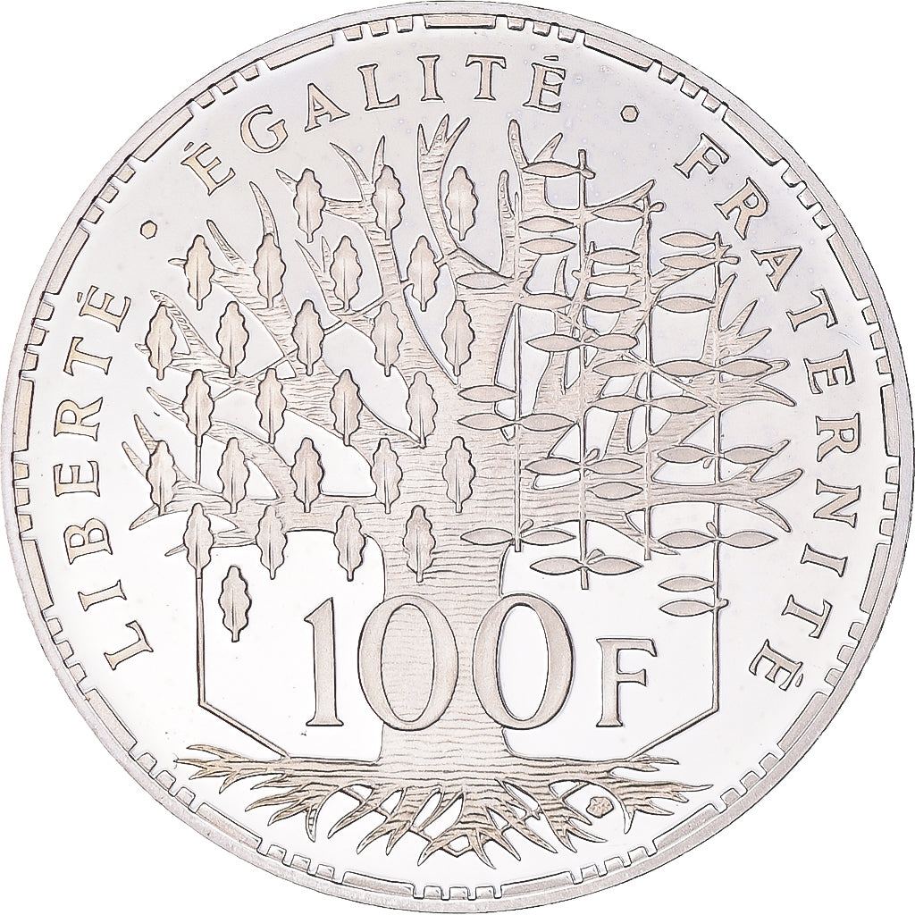 Moneda, Francia, 100 Francs, 2001, BE, FDC, Plata, Gadoury:898 a