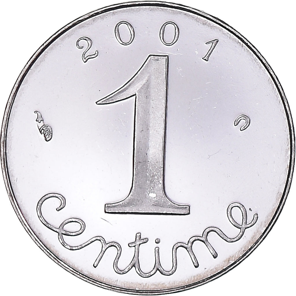 Münze, Frankreich, Épi, Centime, 2001, Paris, Proof / BE, STGL, Stainless