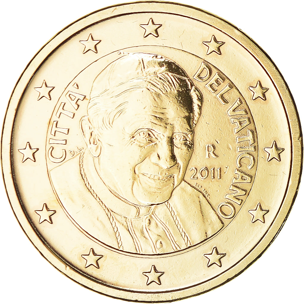 Vatican, Euro, 2011, Rome, Doré, MS(64), Bi-Metallic