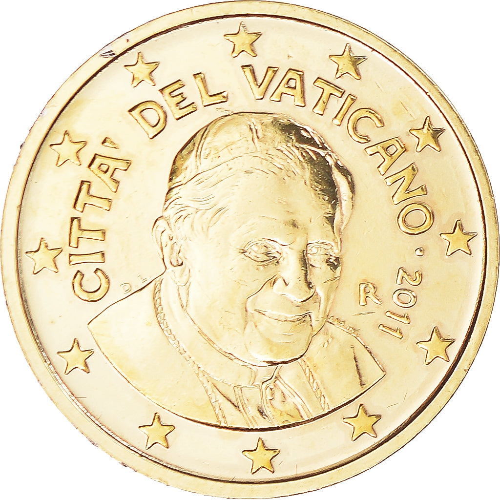 Vatican, 2 Euro Cent, 2011, Rome, Doré, MS(64), Copper Plated Steel