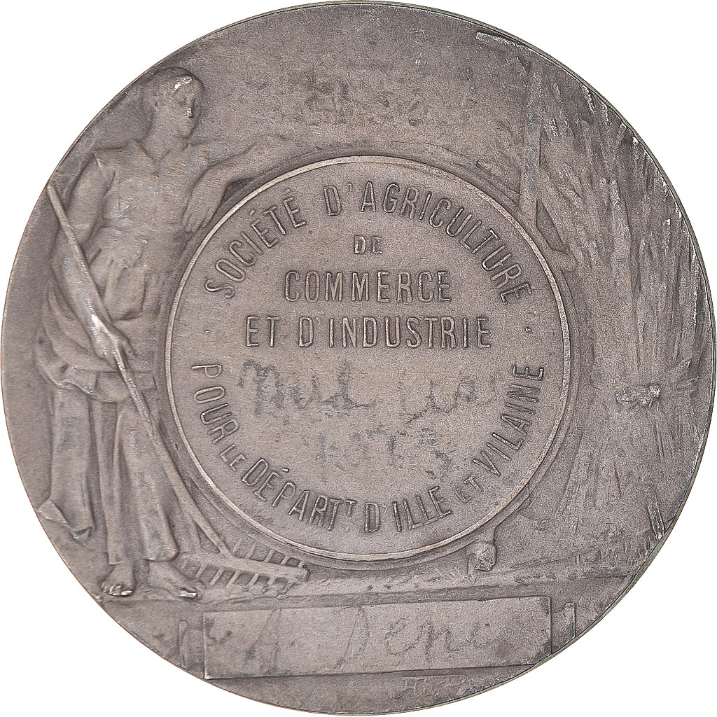Frankreich, Medaille, Société d'Agriculture d'Ille-et-Vilaine, 1963, Bottée