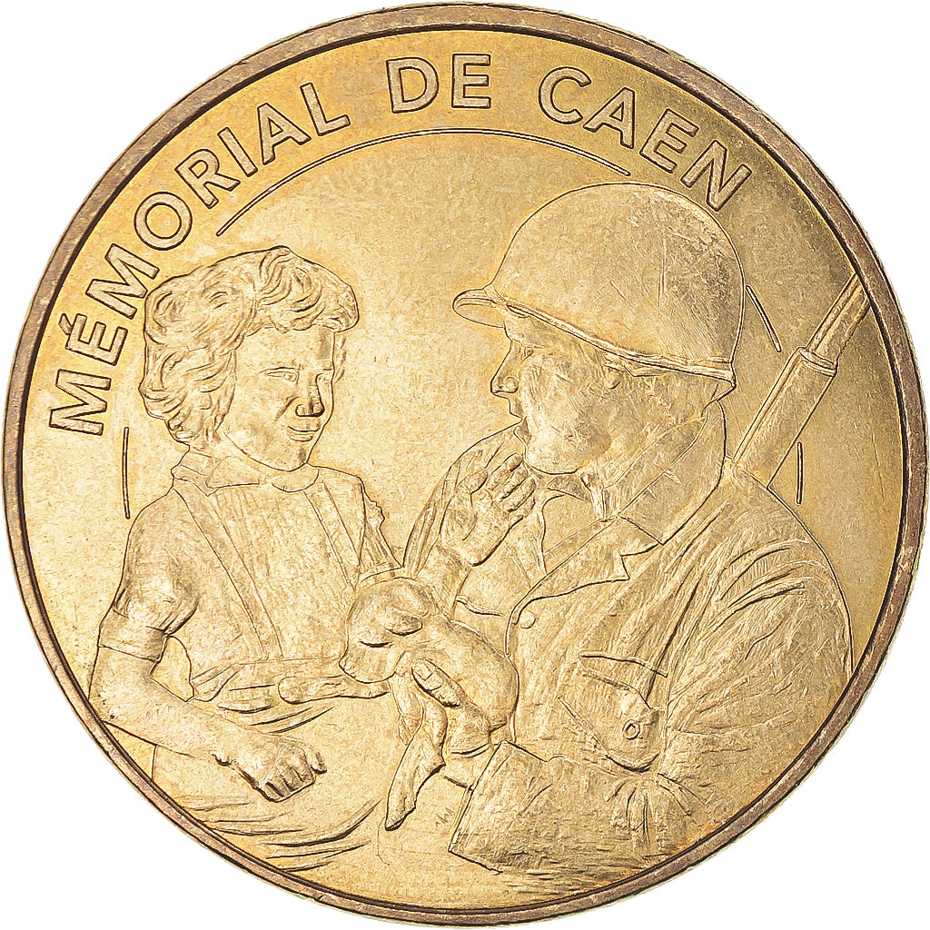 Francia, zeton, Caen - Mémorial n°4, 2010, MDP, EBC, Aluminio y cuproníquel