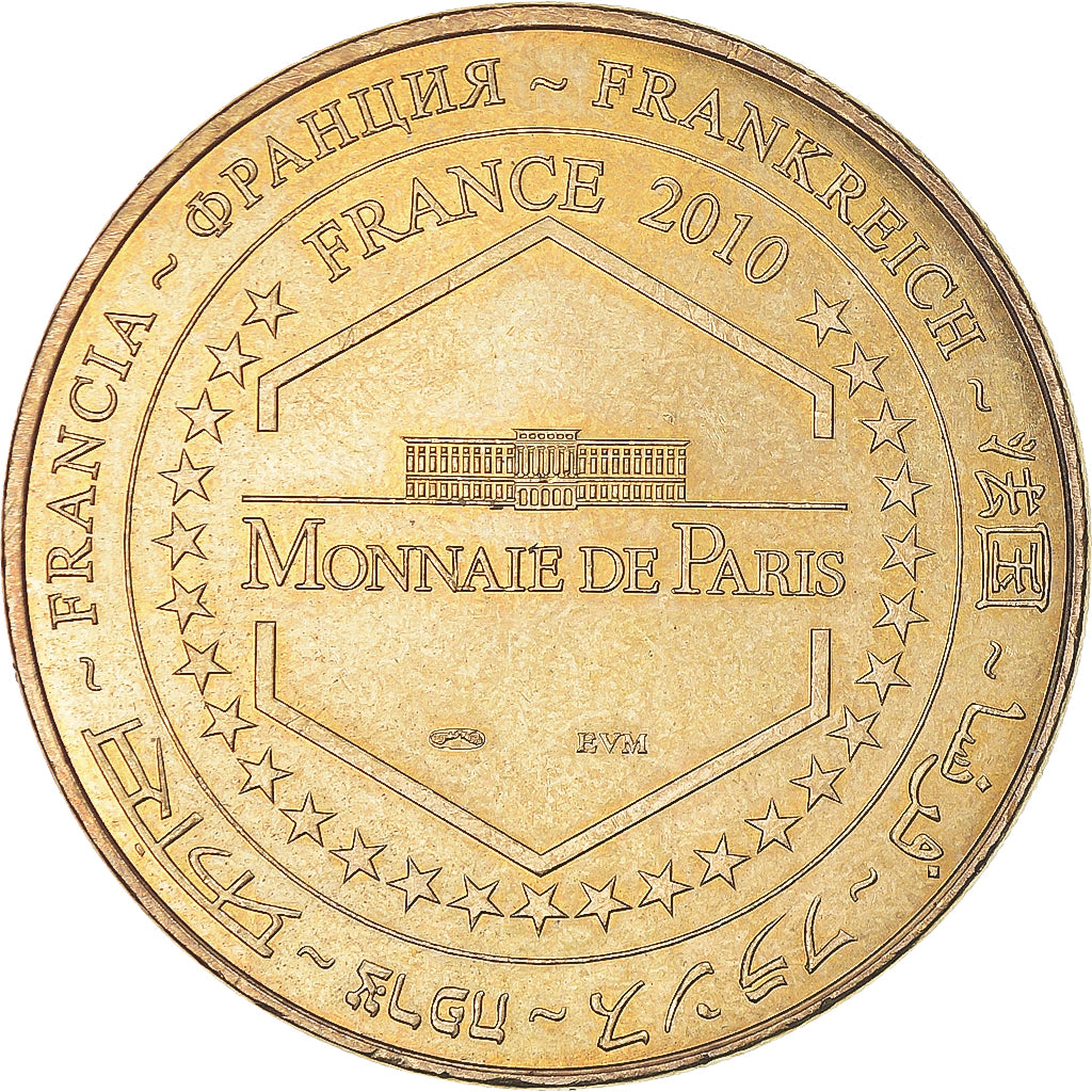 Francia, zeton, Caen - Mémorial n°4, 2010, MDP, EBC, Aluminio y cuproníquel