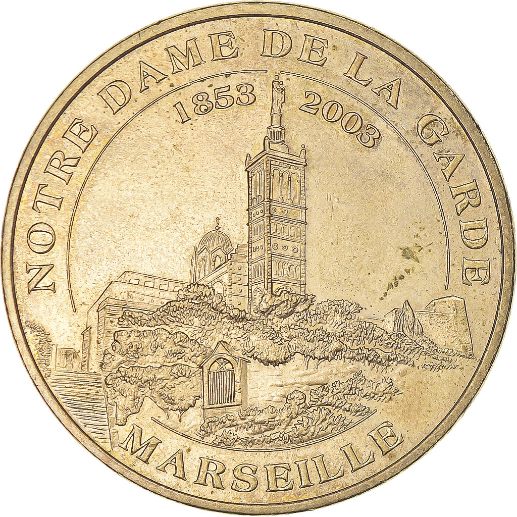 Francja, Token, Żeton turystyczny, Marseille - Notre Dame de la Garde n°2