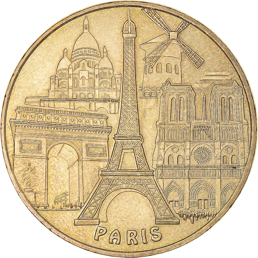 Francia, zeton, Paris - Tour Eiffel n° 3 - les 5 monuments, 2006, MDP, EBC