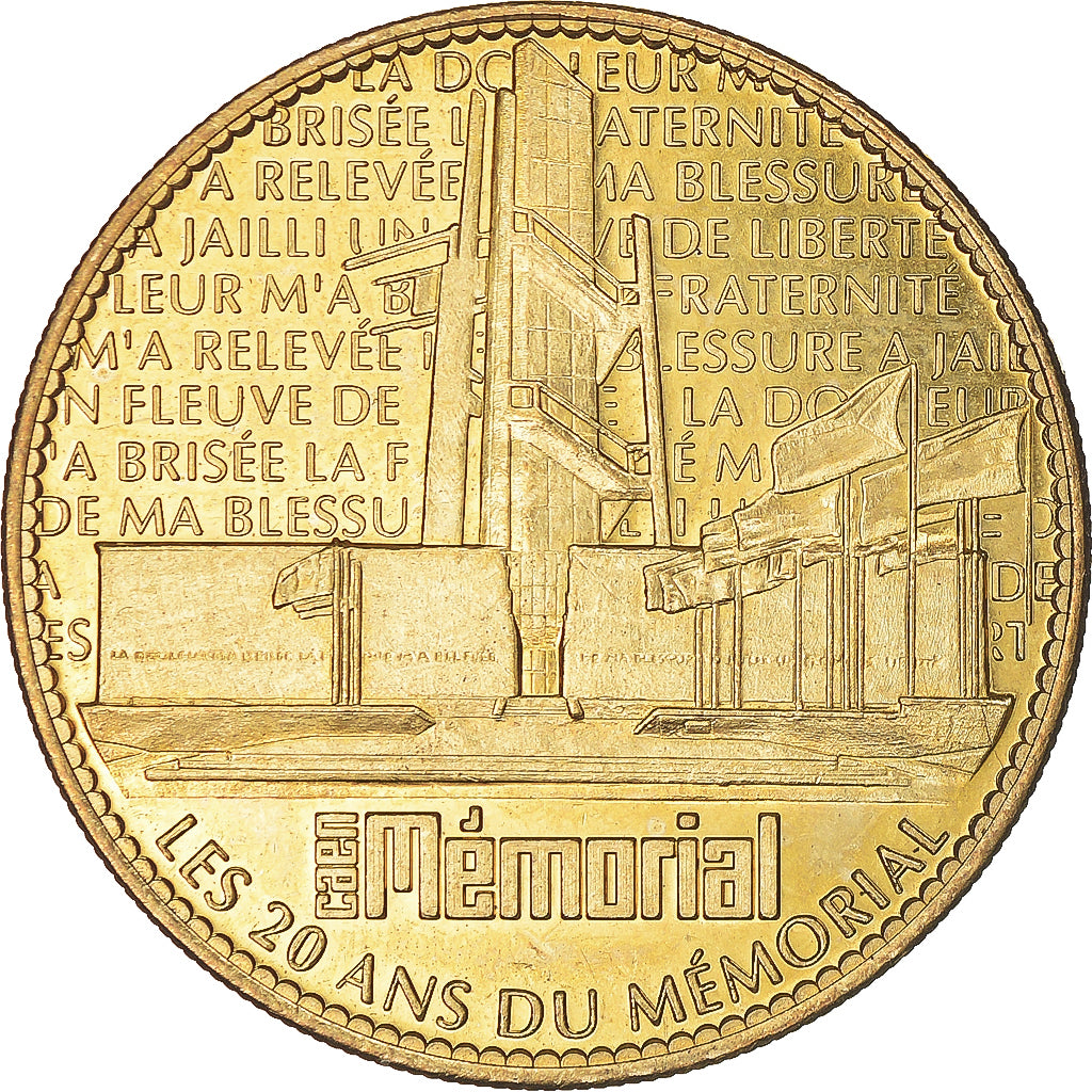 Francia, ficha, Touristic token, Caen - Mémorial n°1, 2008, Arthus Bertrand