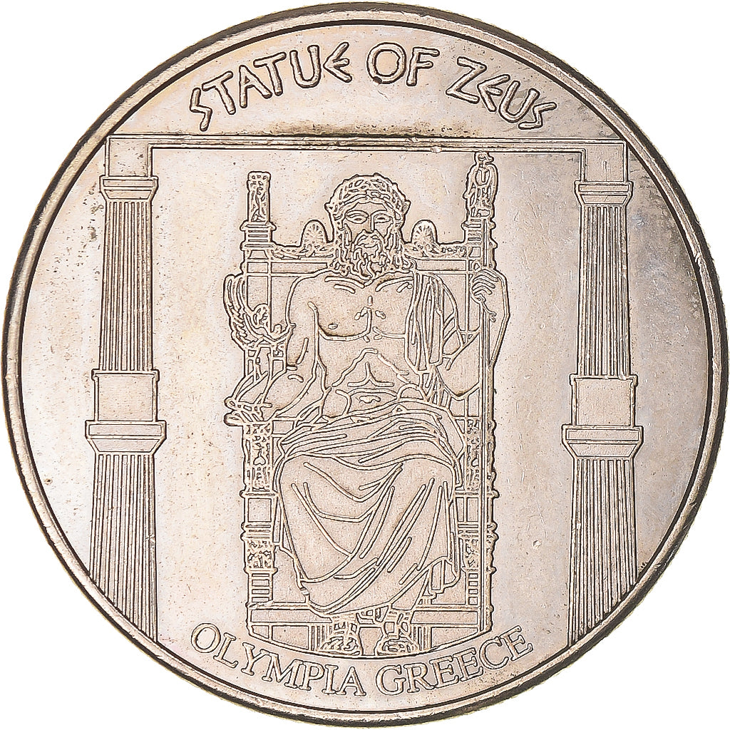Grécia, Token, Statue of Zeus, Patrimoine, AU(50-53), Cobre-níquel