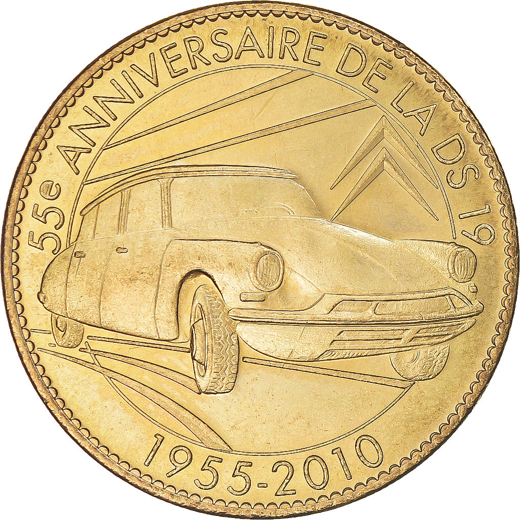 France, Token, Touristic token, 50 ème anniversaire de la DS 19, 2010, Arthus