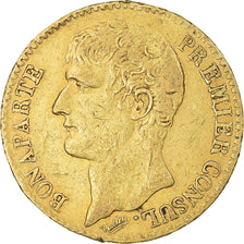 Moeda, França, Napoléon I, 40 Francs, An XI, Paris, VF(30-35), Dourado