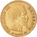 Moneda, Francia, Napoleon III, 10 Francs, 1860, Paris, BC+, Oro, KM:784.3
