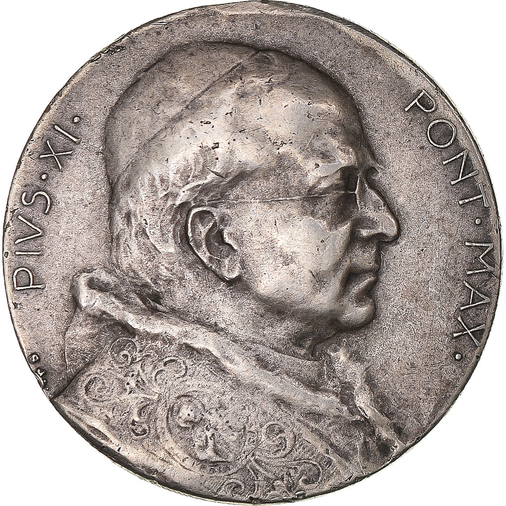 Vatican, Medal, Pie XI, Religions & beliefs, AU(50-53), Silvered bronze